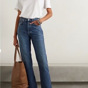 Agolde 90's Pinch Waist Jeans in Dark Denim 27